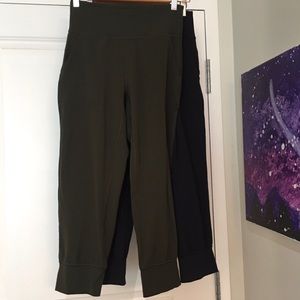 2 pairs Lululemon Align High Rise cropped joggers
